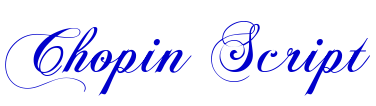 Chopin Script フォント